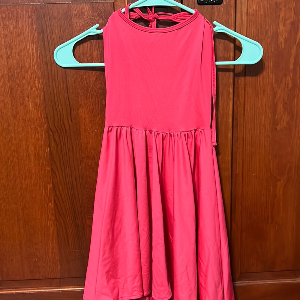 Pink mini dress